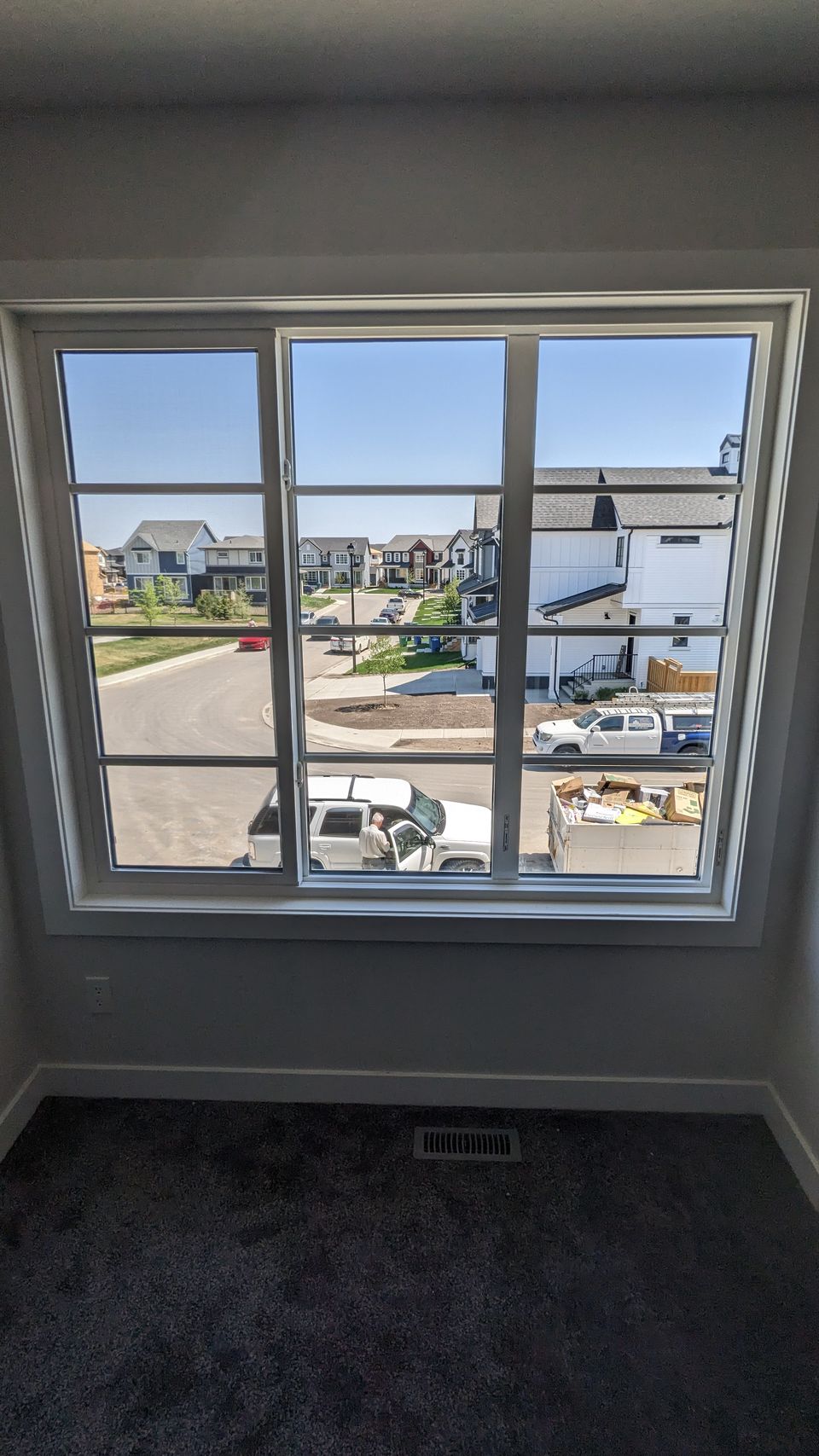 Spotless interior windows in a new Calgary home